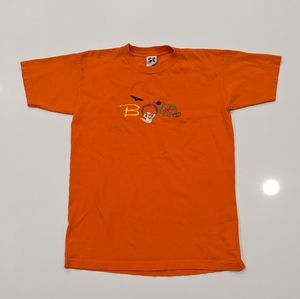 Vintage Sun Prints Boo Embroidered Halloween Ghost Shirt Size Medium